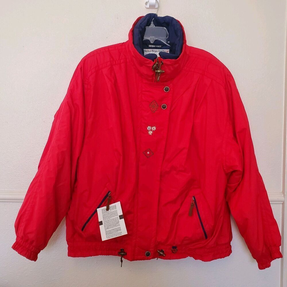 Vintage Obermeyer Winter Snow Ski Jacket Women’s Sz 16 Insulated Warm Sport Coat
